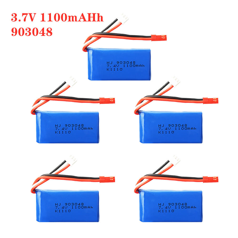 Lipo Battery Charger - 1-5pcs 7.4V 1100mah 903048 LiPo Battery