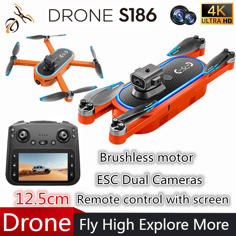 2025 S186 Drone Professional 4 - Drone Rc Gps recension och pris