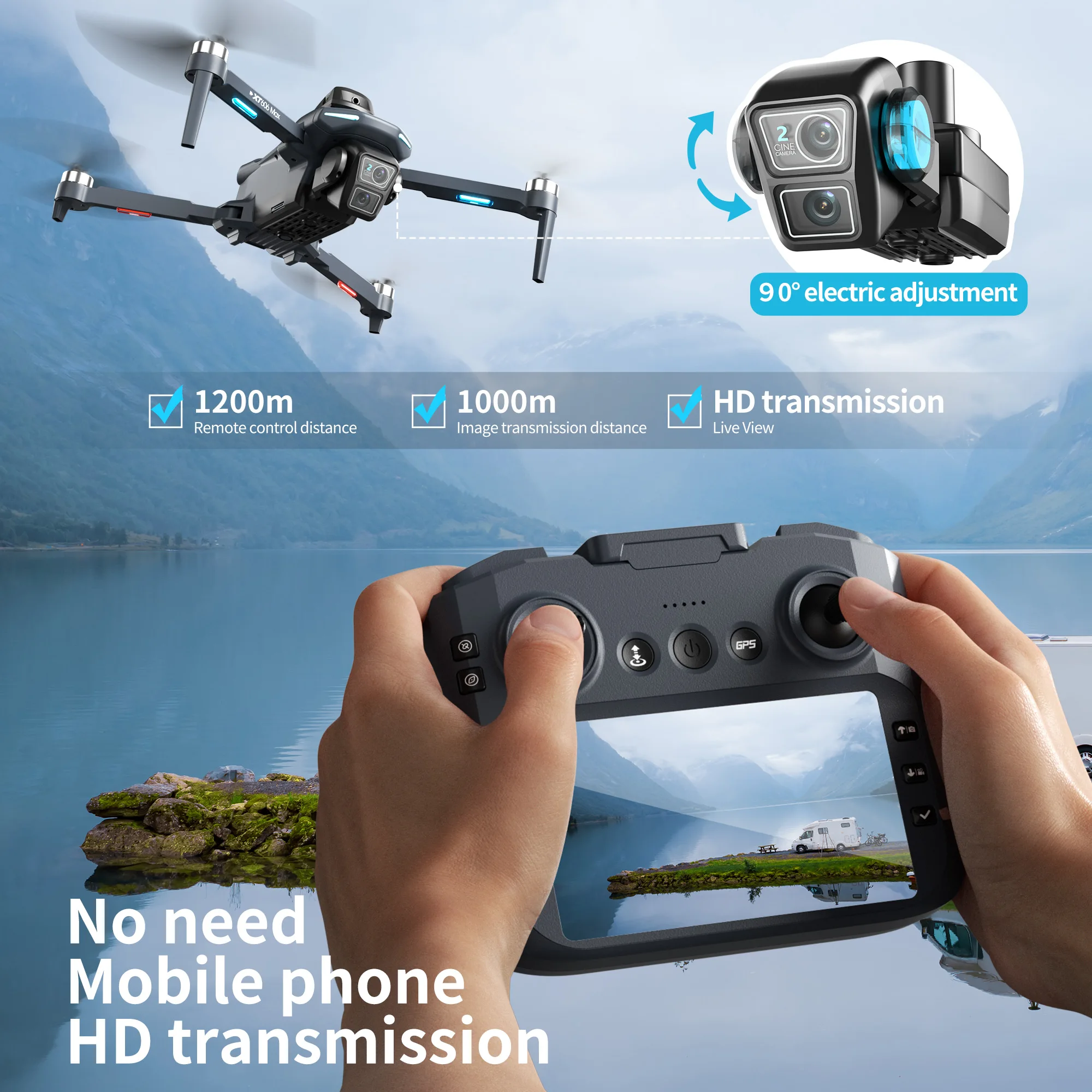 Original XT606 Drone Professio - Drone Ls Rc recension och pris