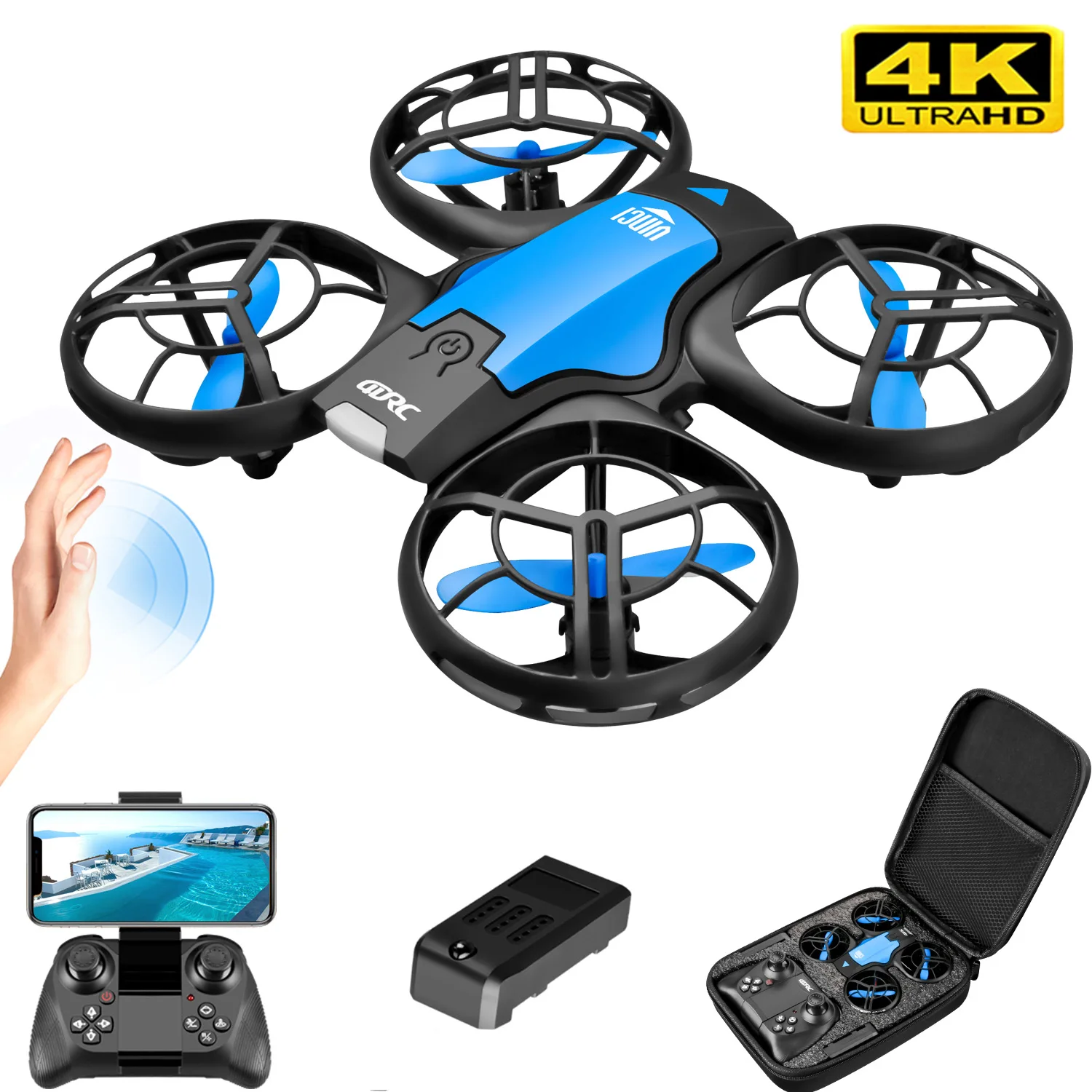 V8 New Mini Drone 4K Professio - Drone Rc App recension och pris