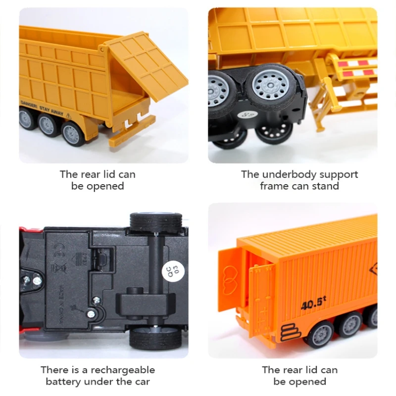 1/48 RC Container Truck Toy Ki - Drone Vera Rc recension och pris