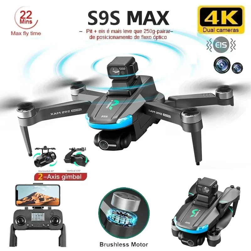 NEW S9S MAX MINI Drone 4K 2-Ax - Drone Rc Gps recension och pris