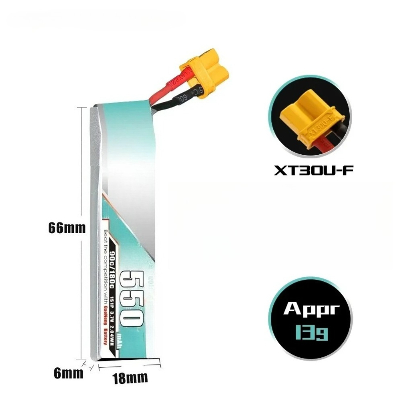 550mAh 3.7V For EMAX NanoHawk  - Drone Ls Rc recension och pris