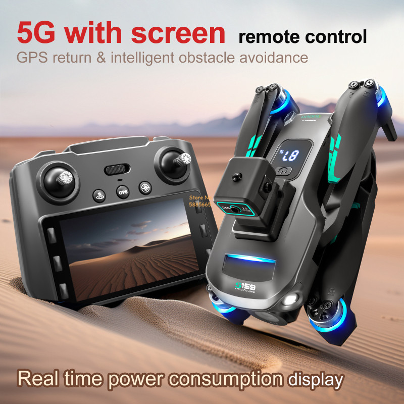 8K Dual Camera 5G WIFI FPV Rem - Drone Rc Gps recension och pris