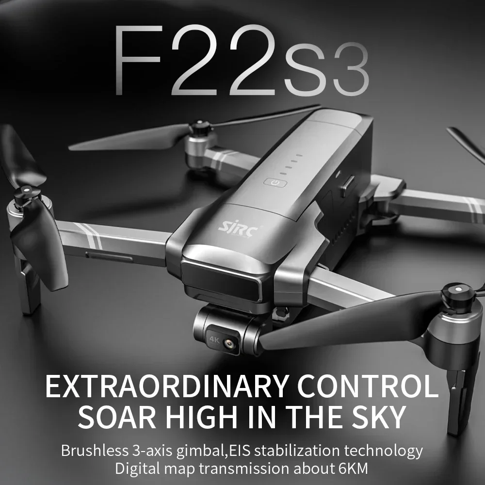 SJRC F22 S3 pro Foldable RC Qu - Drone Vera Rc recension och pris