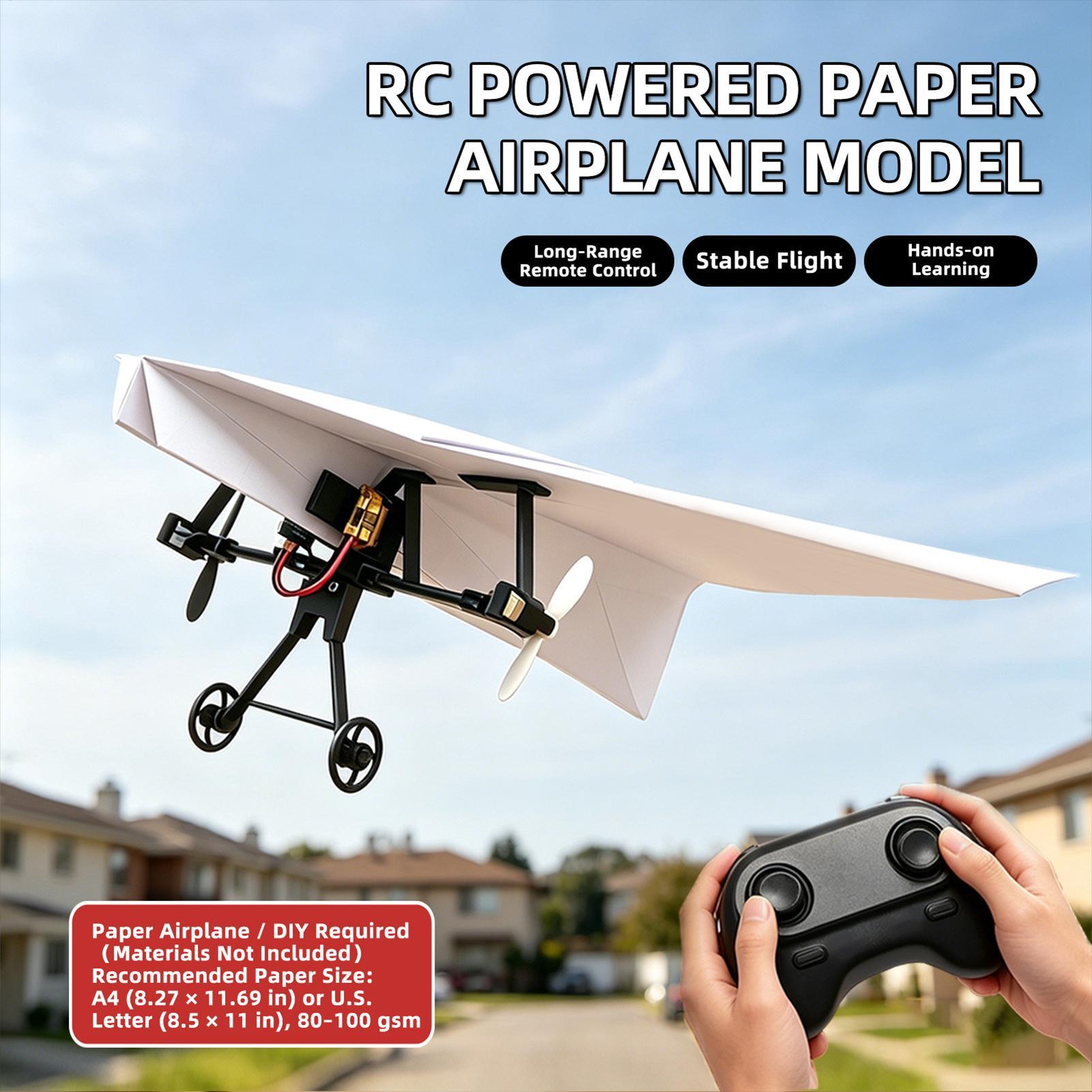 DIY RC Paper Airplane Kit Plan - Drone Rc Aircraft recension och pris