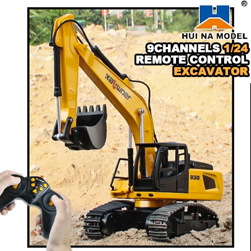 Huina Rc Excavator 1/24 9Ch Re - Drone Vera Rc recension och pris