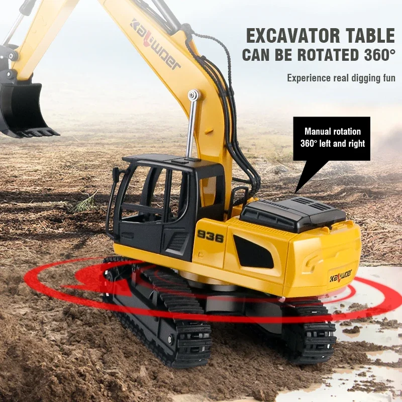 Huina Rc Excavator 1/24 9Ch Re - Drone Vera Rc recension och pris