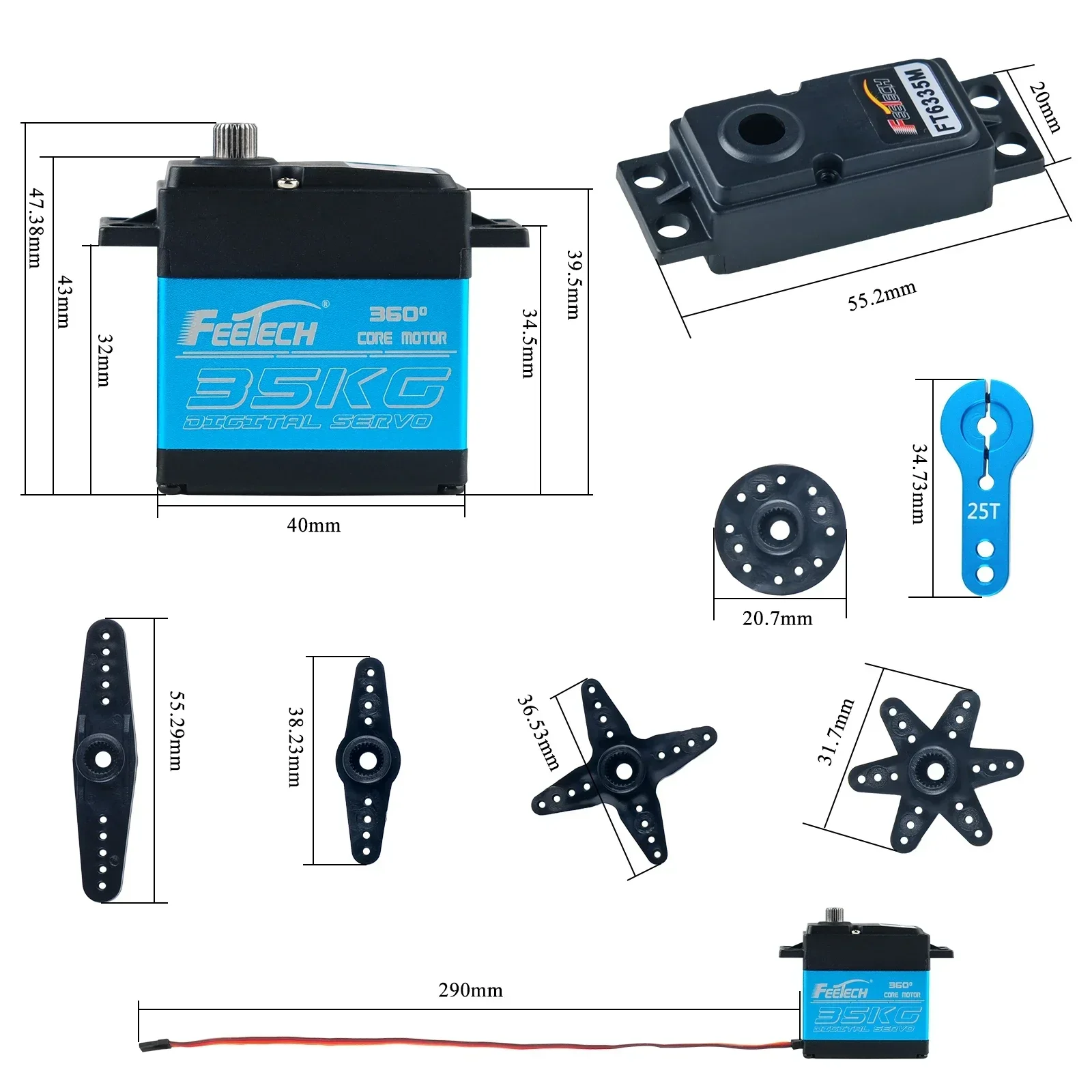 Feetech FT6335M Digital RC Ser - Drone Rc Aircraft recension och pris