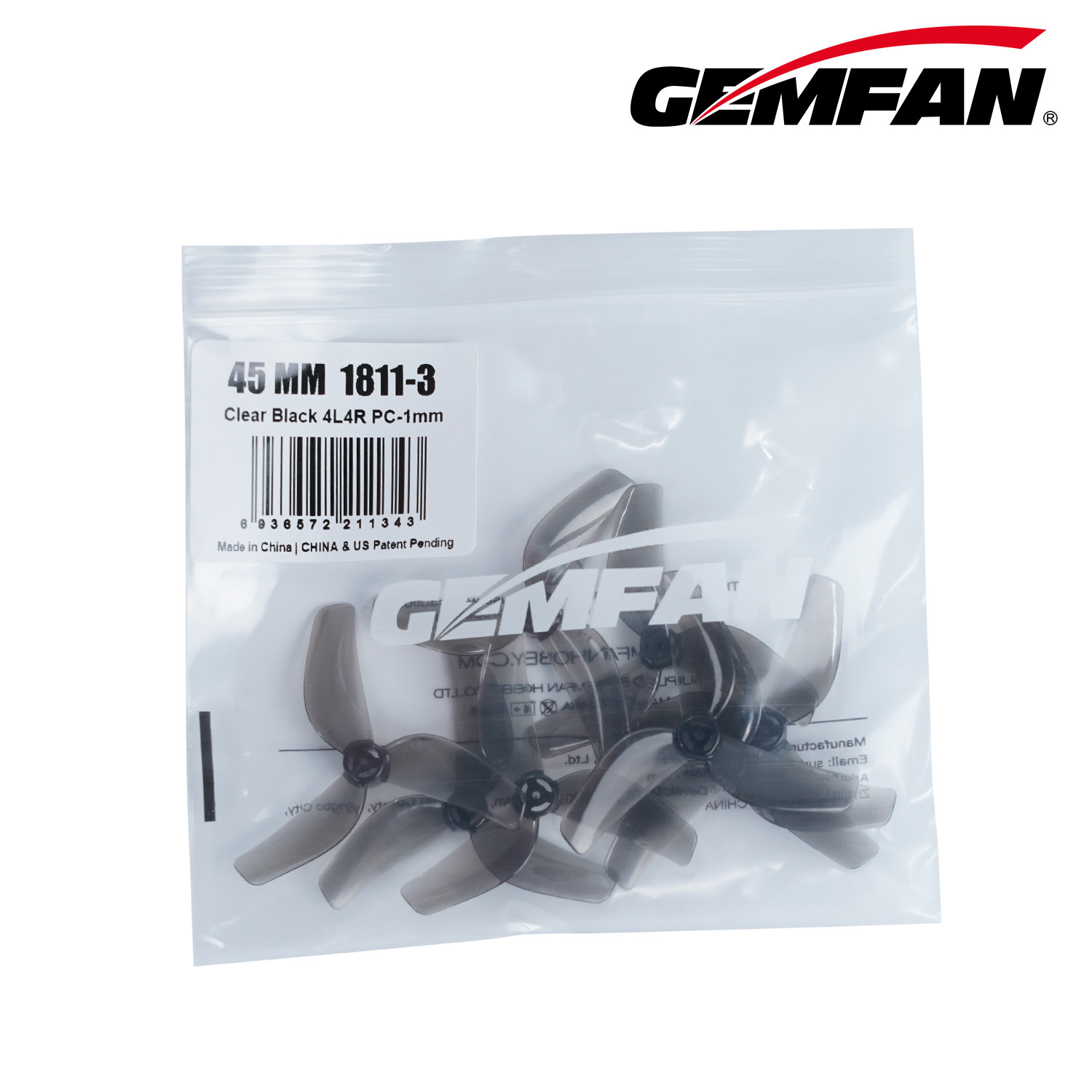 4 Pack Gemfan 1811 45mm 3-Blad - Propeller Balancer Tool recension och pris