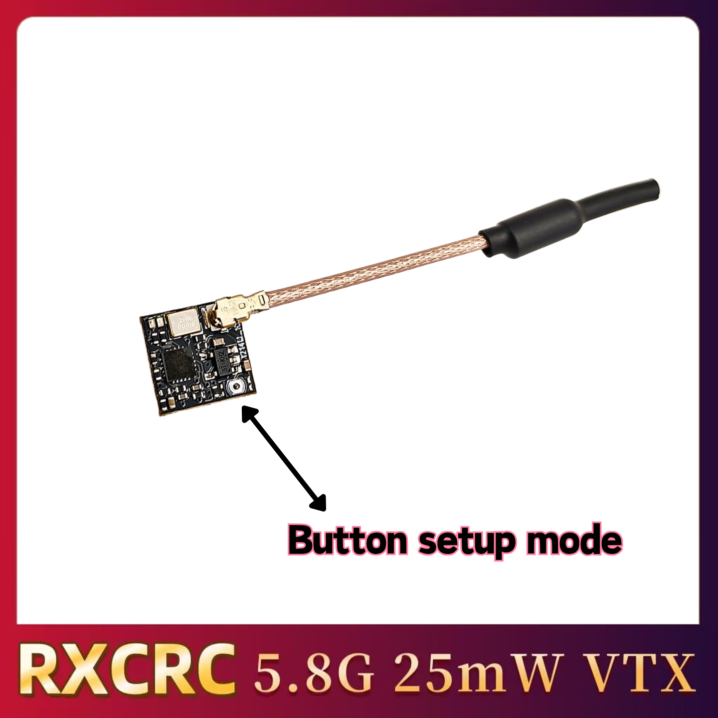 RXCRC 5.8GHz 48CH FPV 25mW Ana - Drone Rc Remote Control recension och pris
